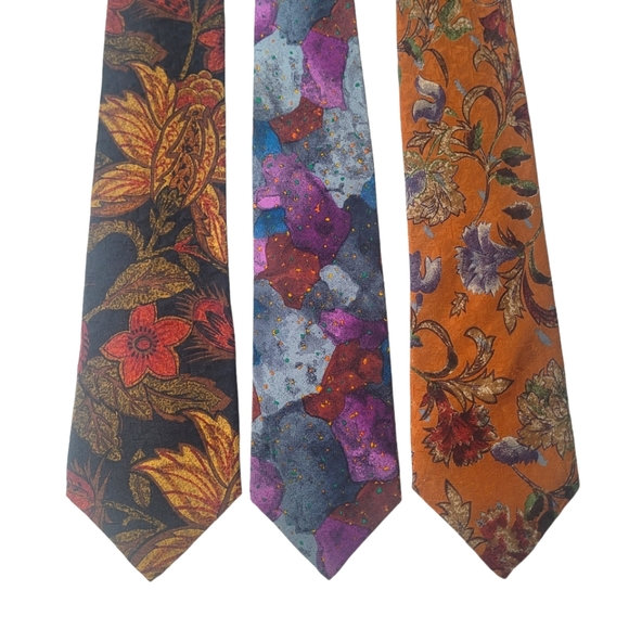 Emanuel Ungaro Other - Set of 3 Ungaro Paris colourful silk ties